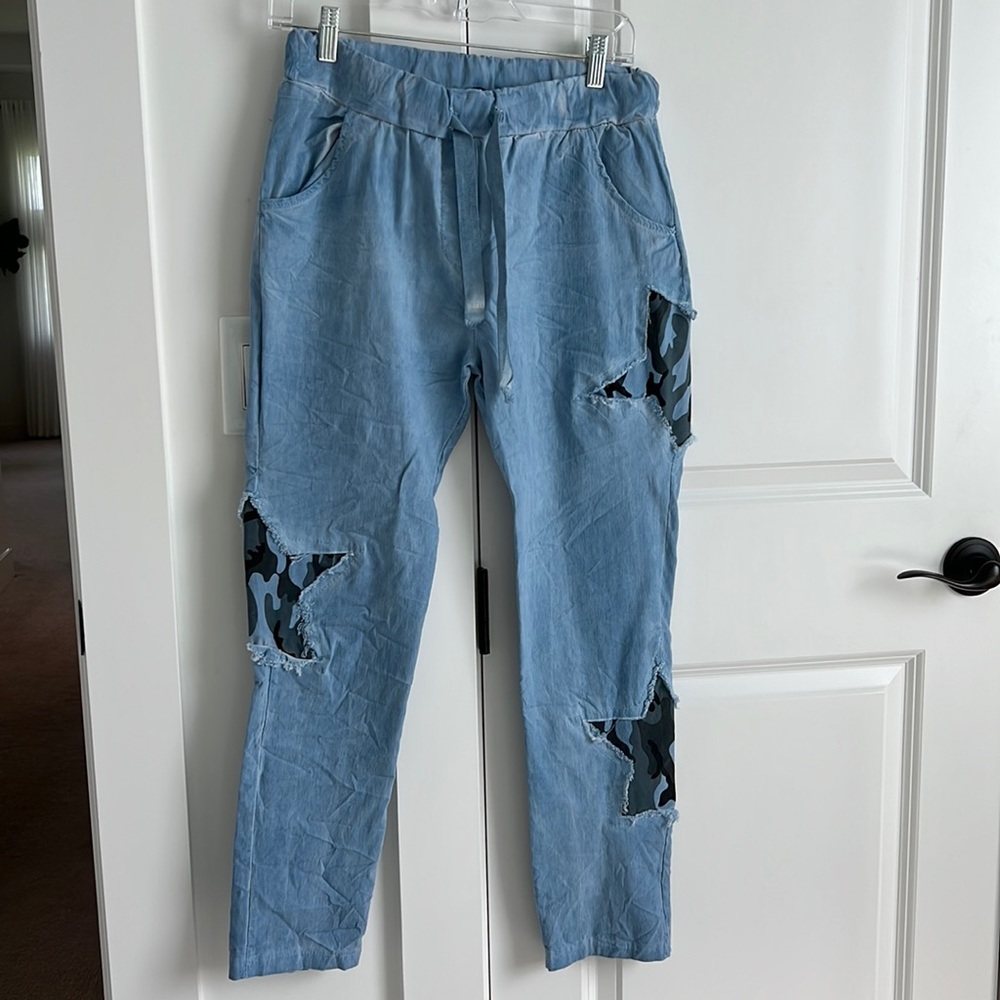 NWT Patchington pull on elastic waist Jean. One Size